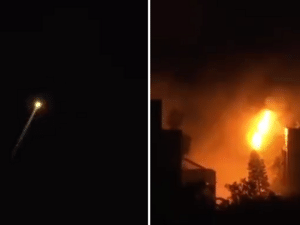 Israel posta vídeo de foguete direcionado ao país durante ataque a hospital